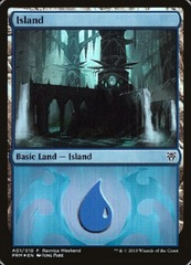 Island (A01/010) - FOIL PROMO Ravnica Weekend Dimir 2018